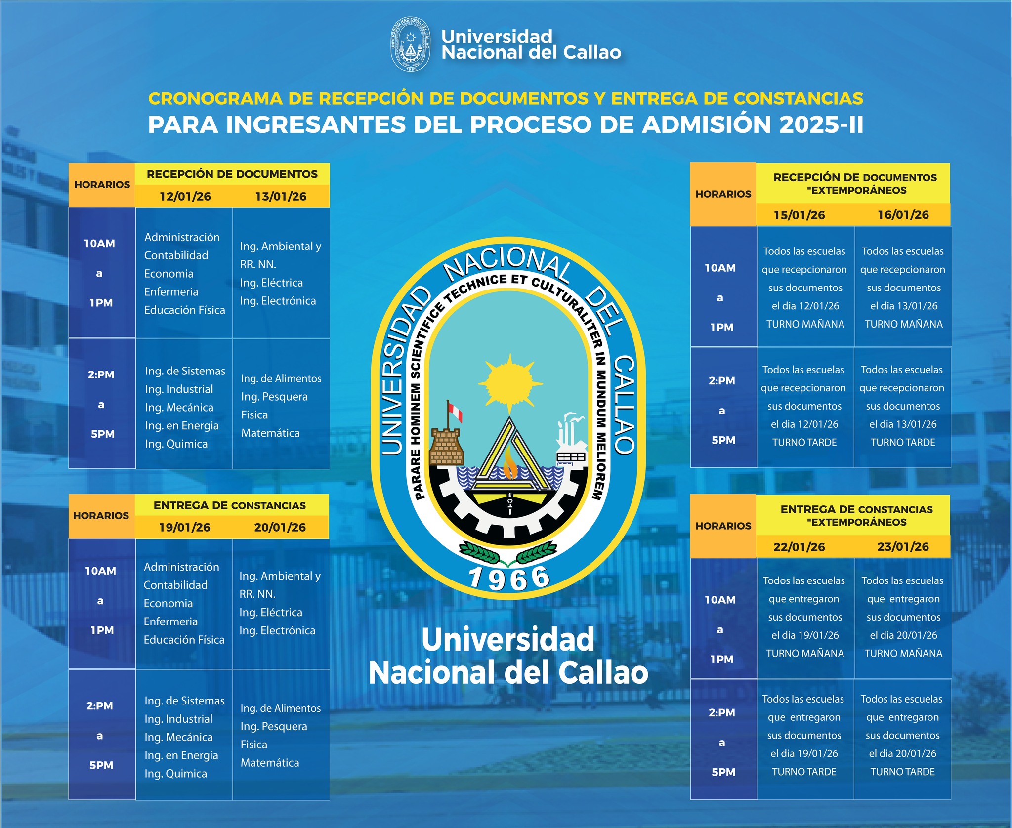 Admisión - 🚨🎓 ¡ATENCIÓN INGRESANTES UNAC! 🎓🚨 📄 La recepción de ...