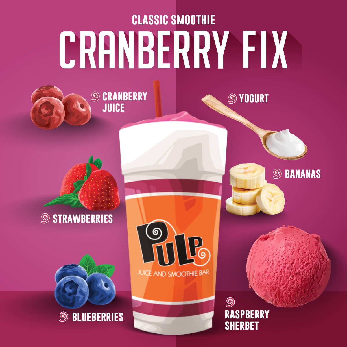 Pulp - Cranberry Fix = Fall Refresh 💕 The Cranberry Fix Smoothie is the ...