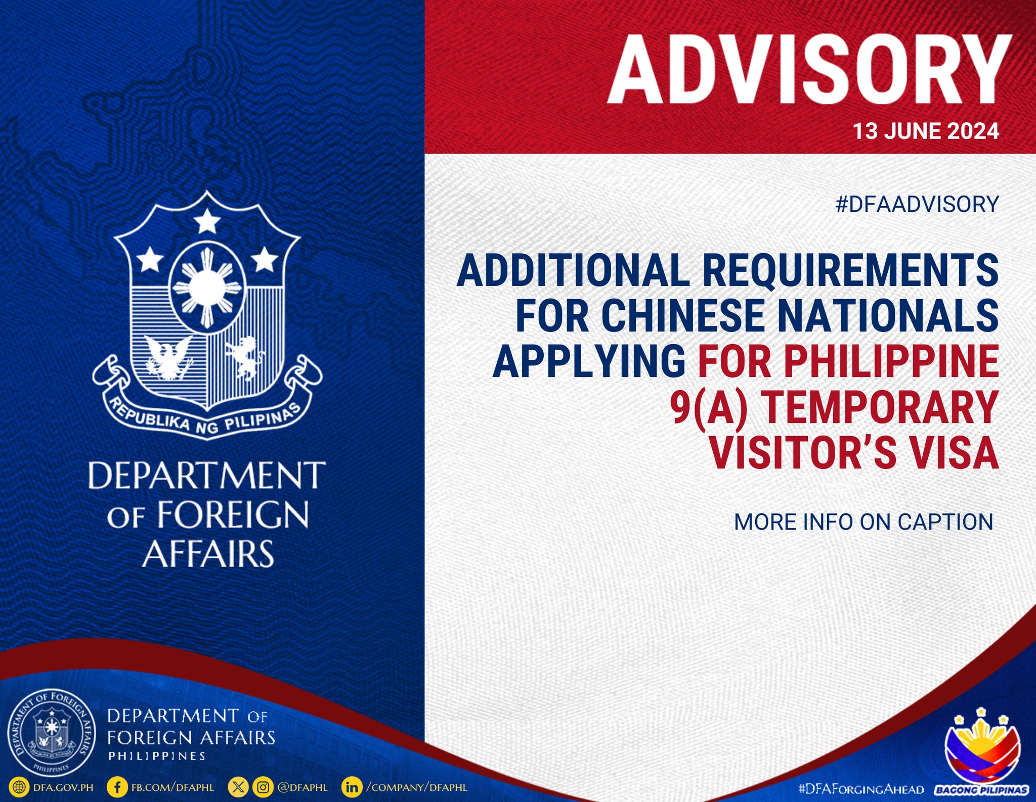 READ #DFAAdvisory: The DFA informs the public that Chinese nationals ...