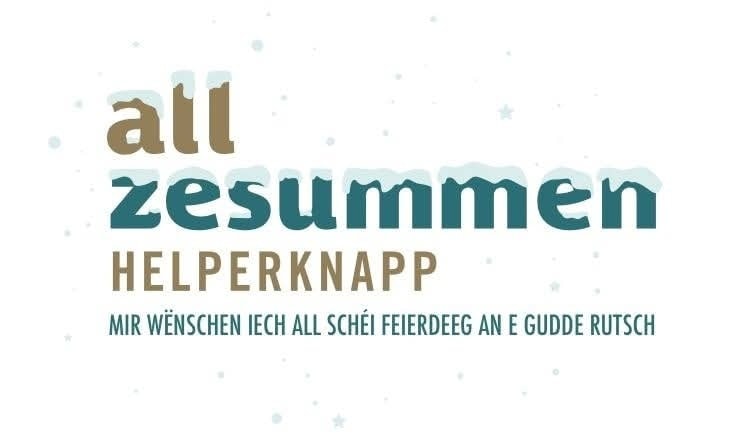All zesummen Helperknapp