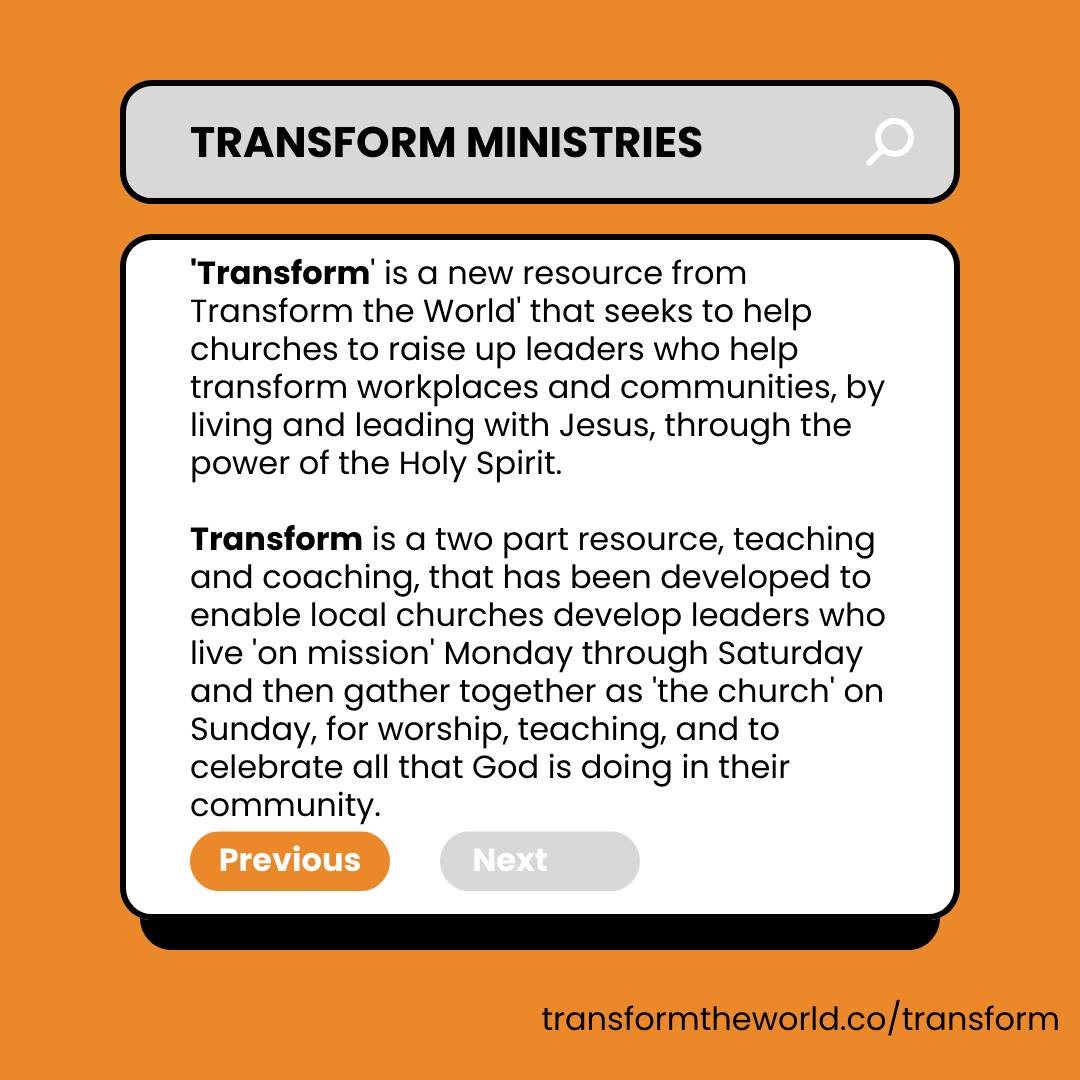 Transform The World