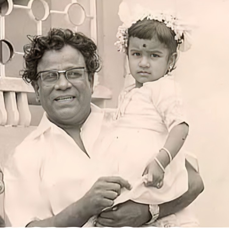 Radha Media - Actress Radhika childhood photo with Father... | Facebook