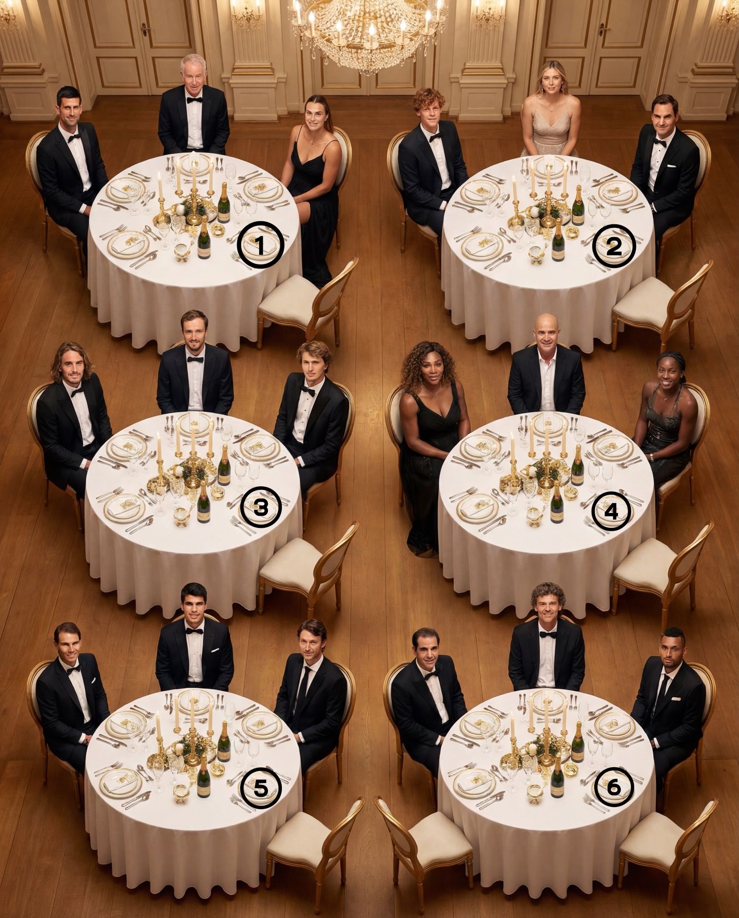 Rafa - One night. Six tables. Only one choice. Where are you sitting to ...