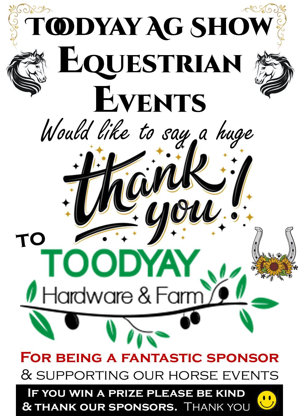 Toodyay Ag Show Equestrian Events