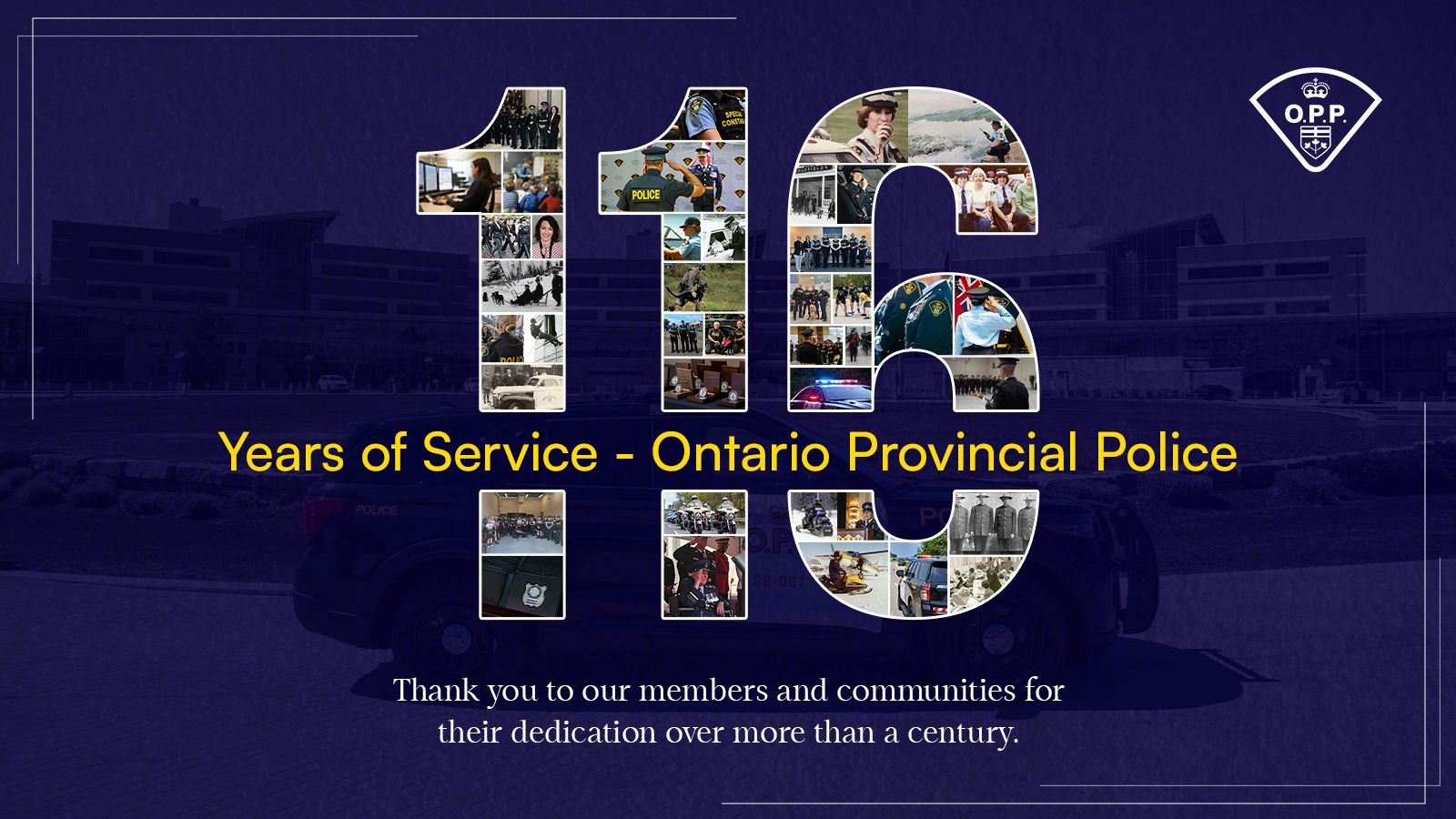 I am honoured to mark 116 years of OPP... - OPP Commissioner | Facebook