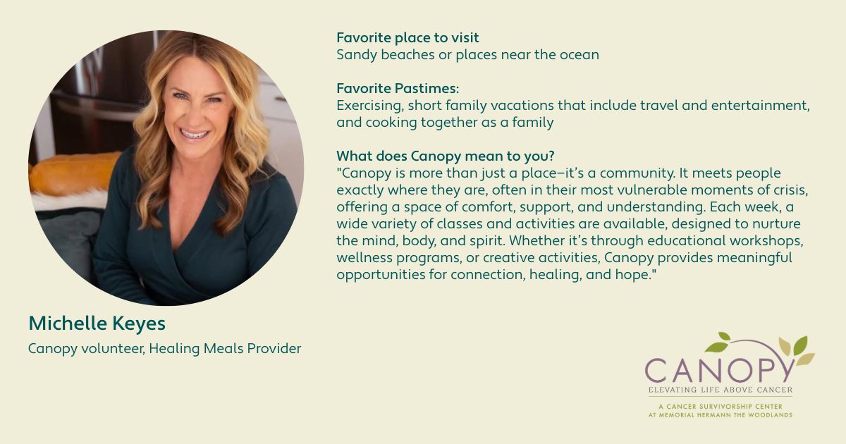 Canopy volunteer,... - Canopy Cancer Survivorship Center | Facebook