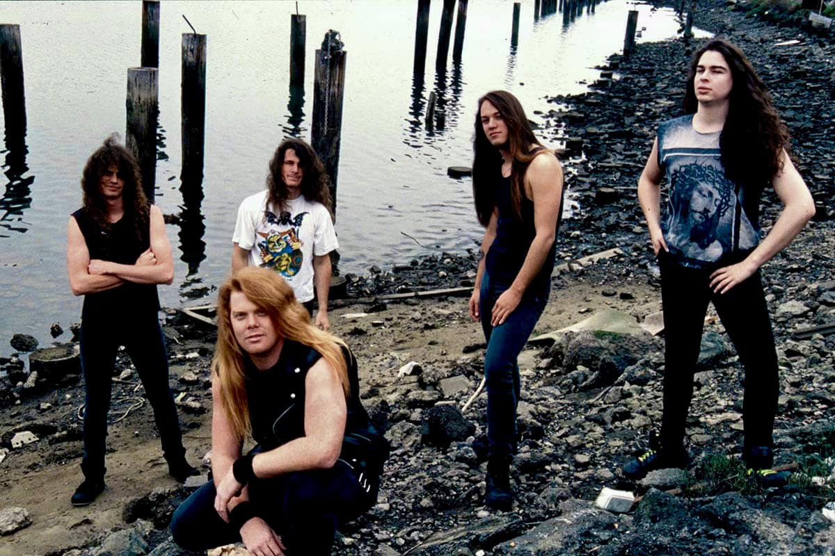 An extremely rare photo of the band circa 1990. Taken the day we
