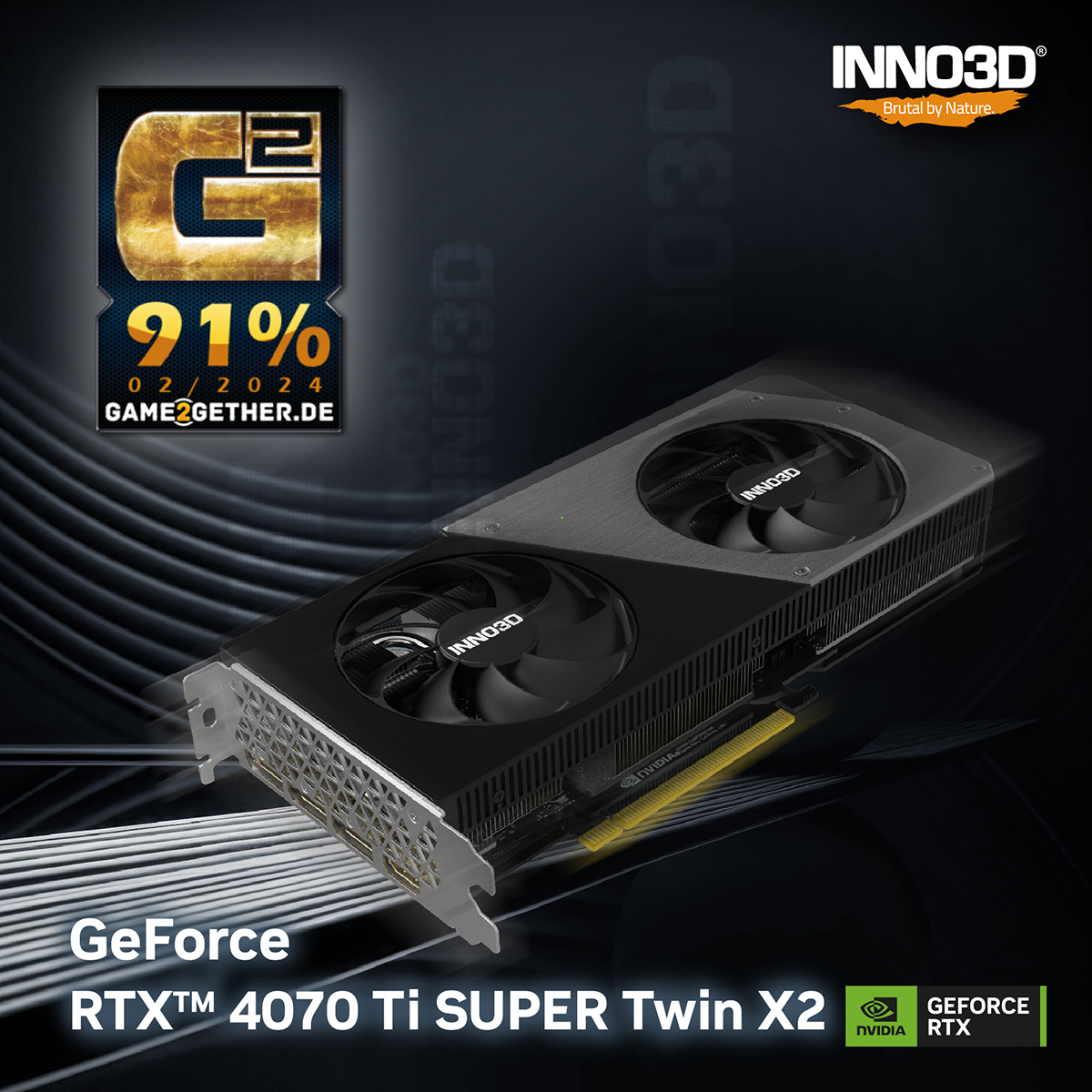 INNO3D GeForce RTX 4070 Ti SUPER Twin X2 gets 