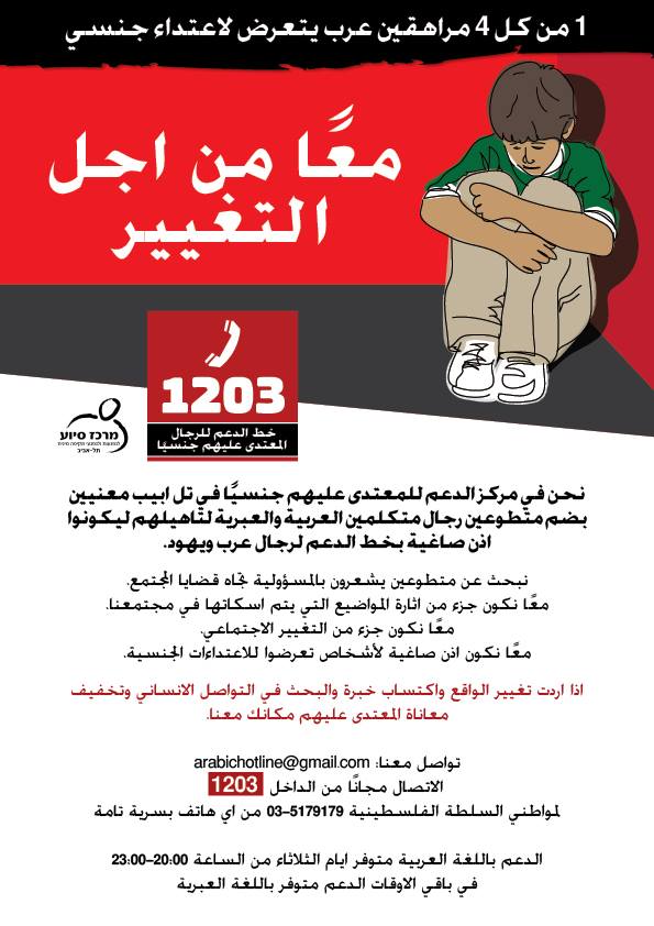 Chen Avidar خط الدعم القطري للرجال والفتيان المعتدى Facebook