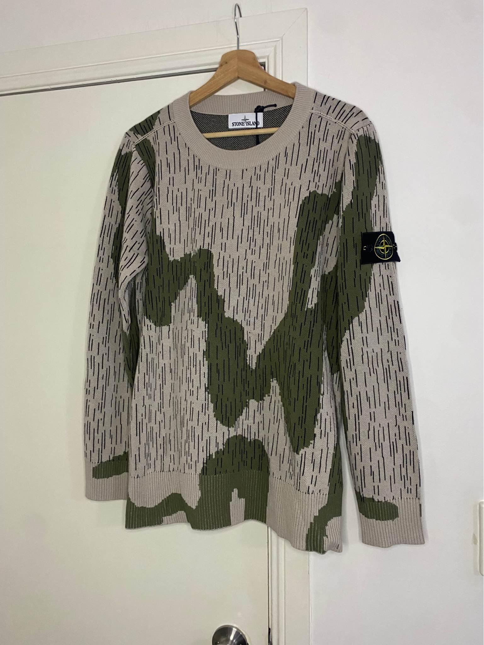 Stone island Rain Camo Crew Knit - Sweaters - Gold Coast 