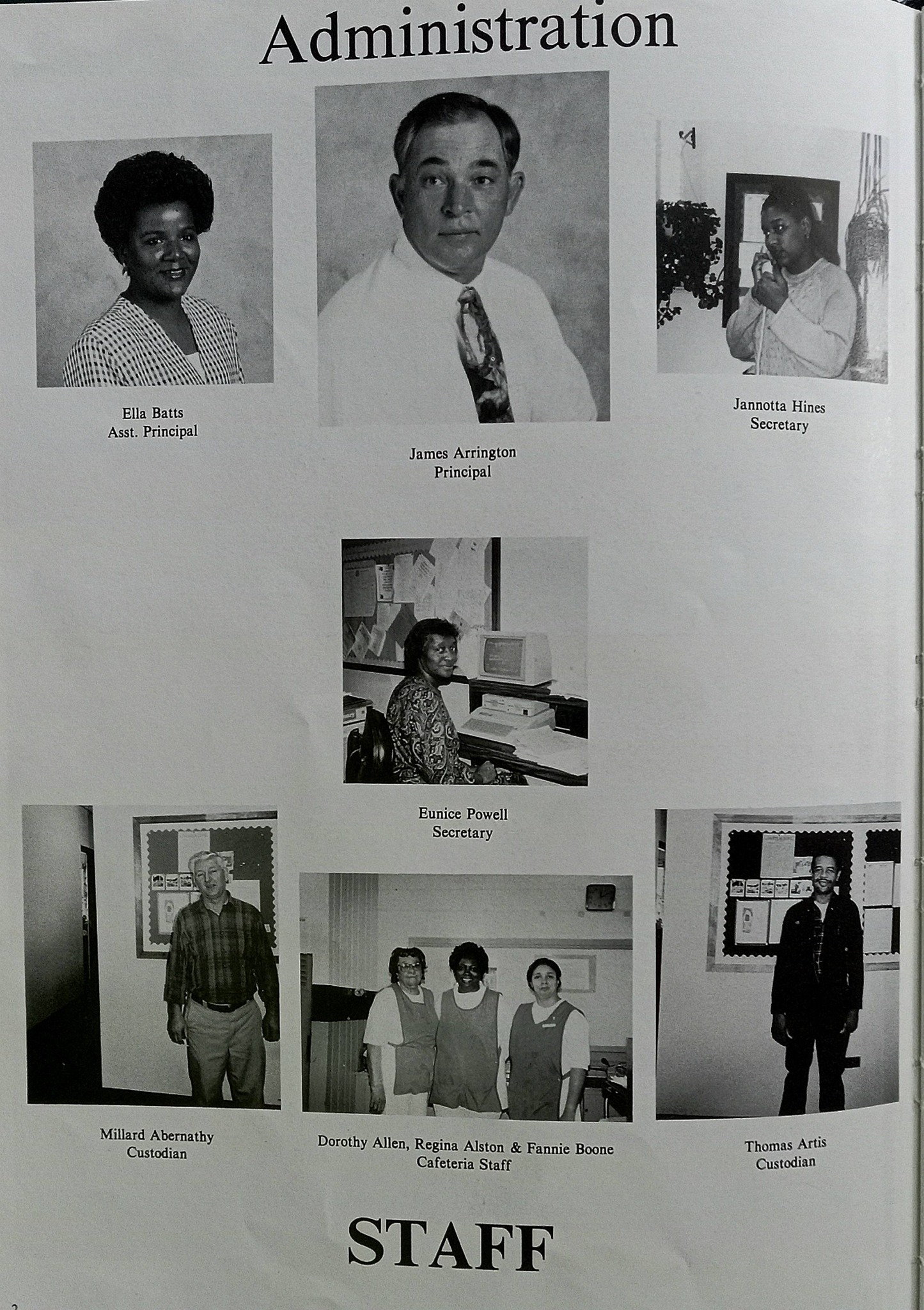 W.L. Greene middle school yearbook 1993-94