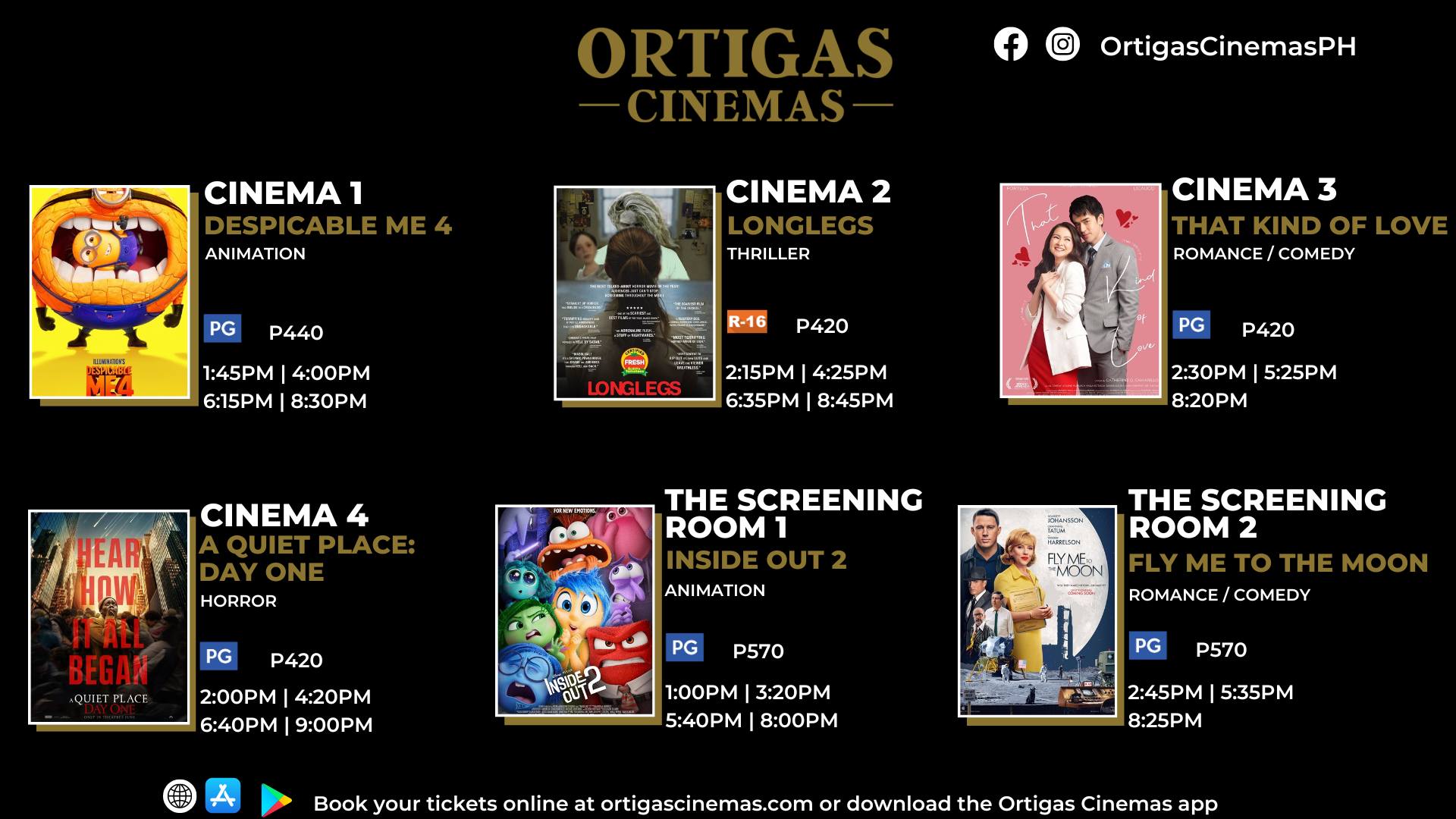 Here's our movie schedule... - Estancia at Capitol Commons