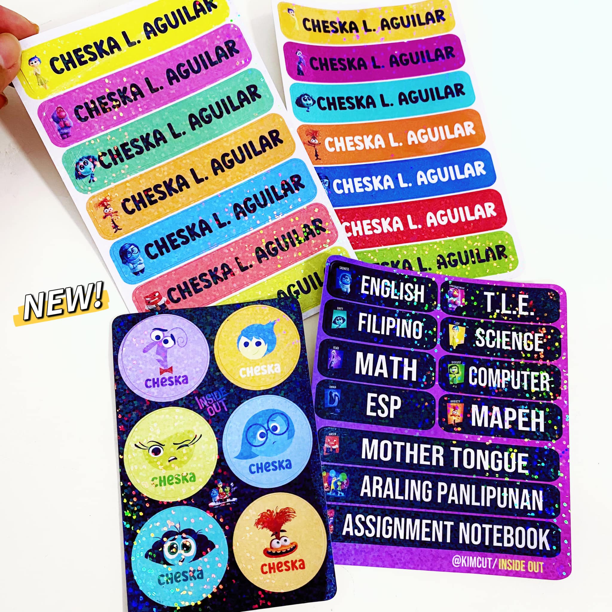 Kimcut - New! Inside out personalized name label with...