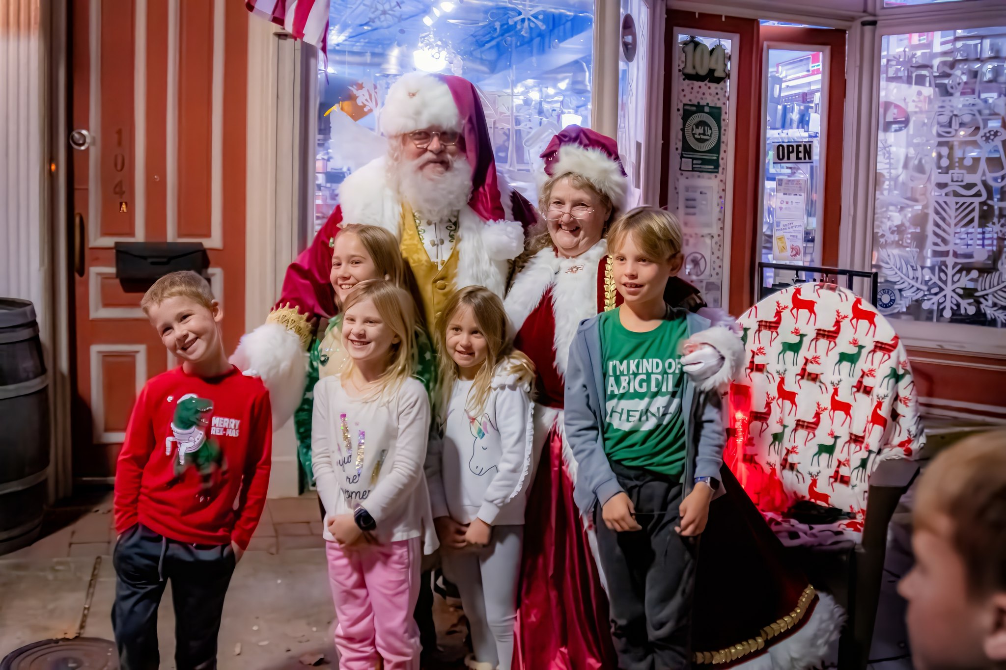 Downtown - Santa and Mrs. Claus have arrived in the Center of the ...