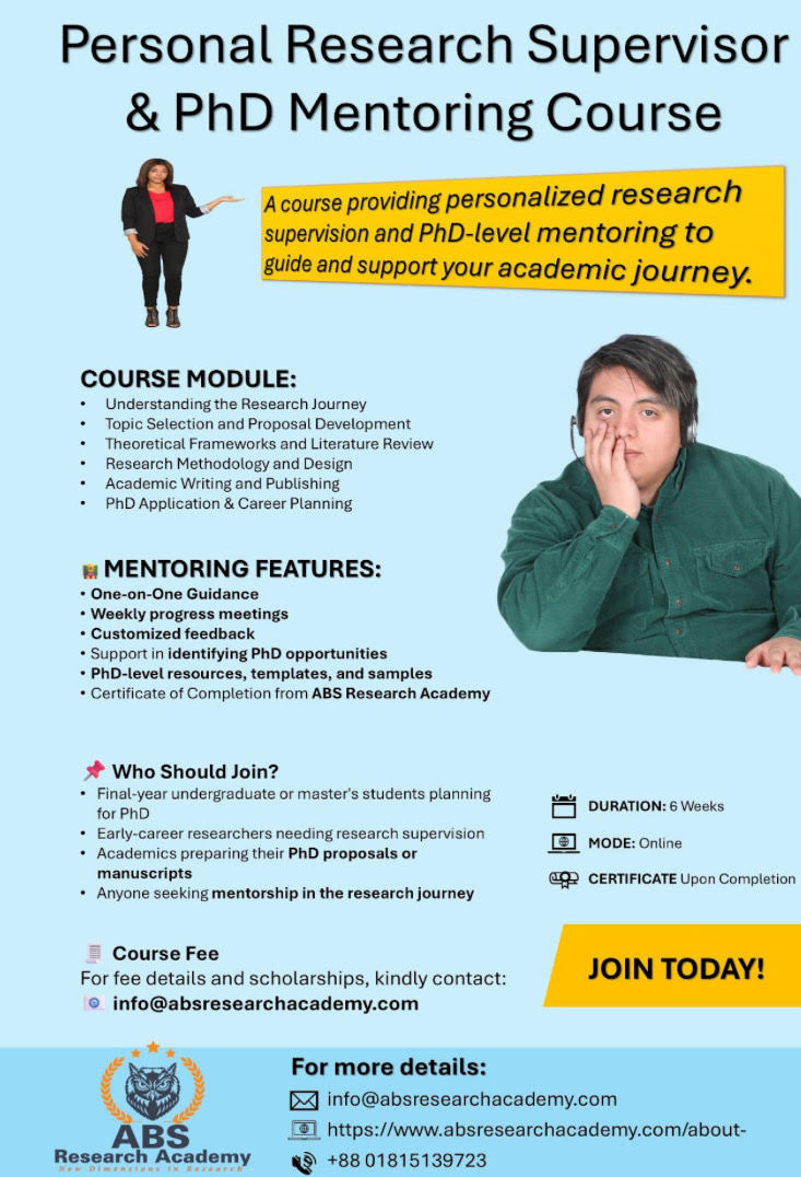 ABS - 🚀 Kickstart Your Research Journey with Expert Mentoring! Join the ...