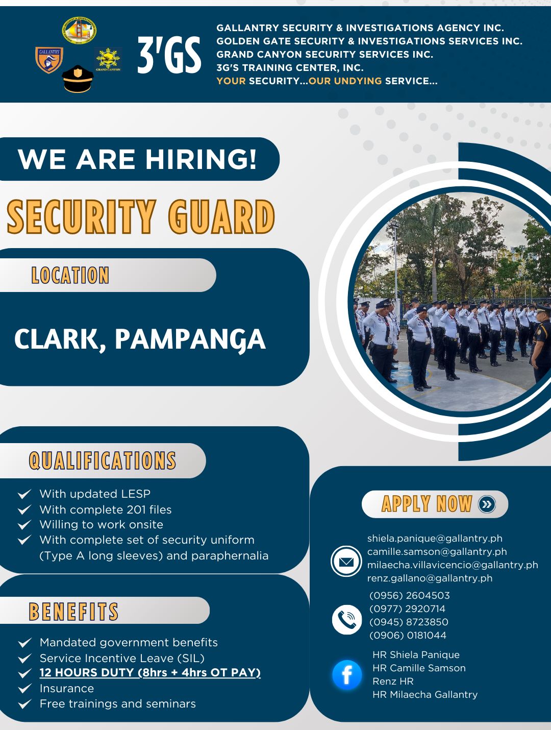 Golden - 𝗔𝗣𝗣𝗟𝗬 𝗡𝗢𝗪📣 📌 Position: 𝗦𝗘𝗖𝗨𝗥𝗜𝗧𝗬 𝗚𝗨𝗔𝗥𝗗‼️ 📍 Location: 𝐂𝐋𝐀𝐑𝐊 ...