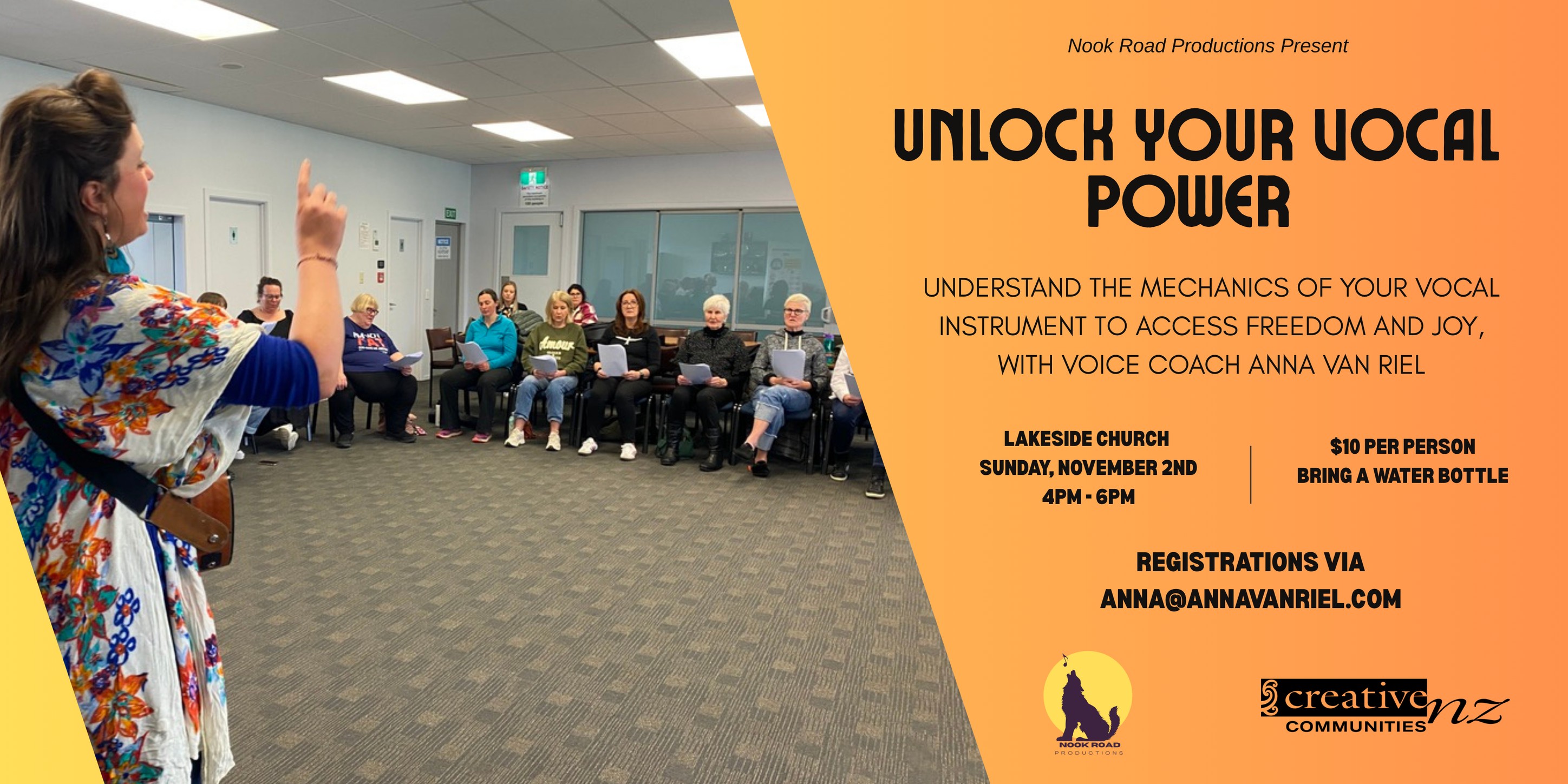 Te Anau Vocal Workshop- Unlock Your Vocal Power