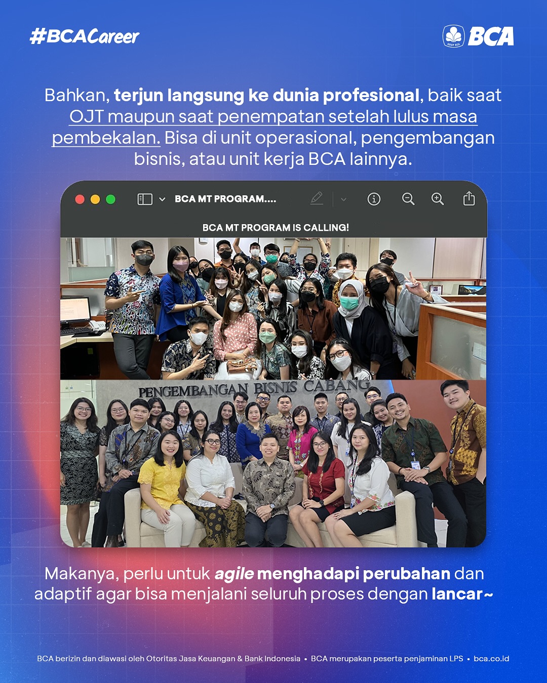 Lifeatbca - BCA MT PROGRAM IS CALLINGGGG! Buat kamu,... | Facebook