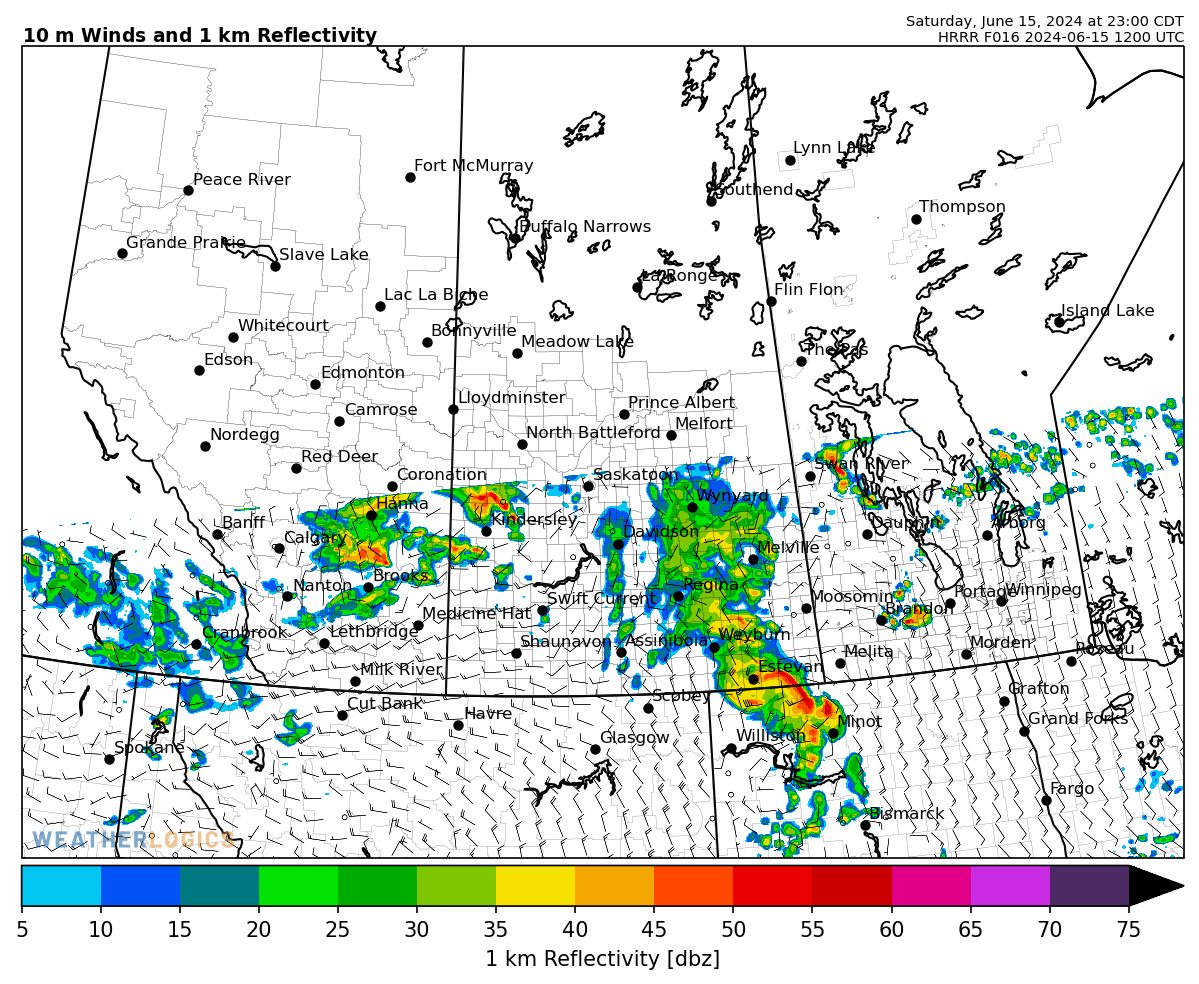 Weatherlogics - ⛈️ Risk of severe thunderstorms today in MB & SK We are ...