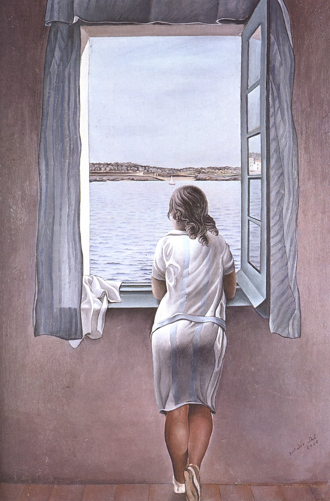 Salvador Dalí, Figure at a Window #art #painting #dali