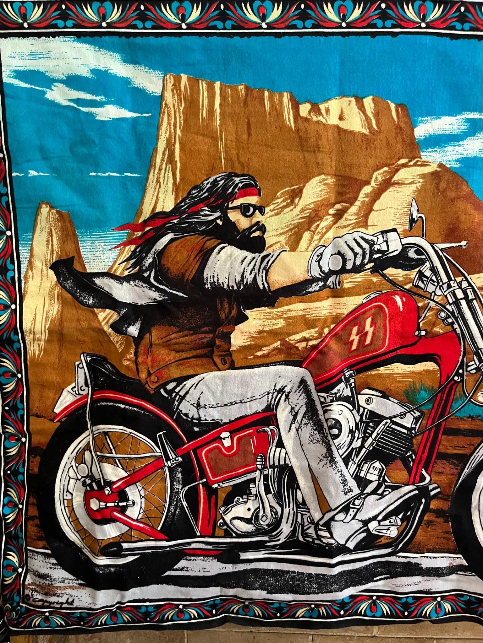 David Mann Ghost Rider Tapestry - Tapestries - Los Angeles 