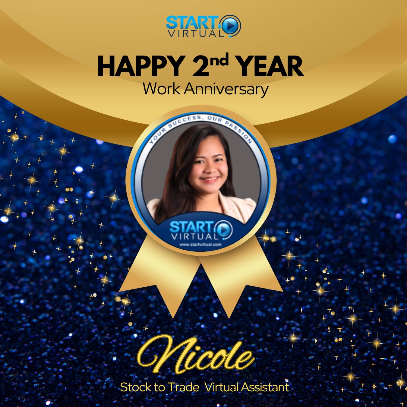 StartVirtual - Happy 2-year work anniversary! Your dedication and ...