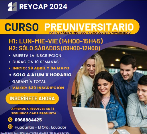 Centro - INSCRPCIONES ABIERTAS SOLO 4 ALUMNOS X HORARIO Horarios: H1 ...