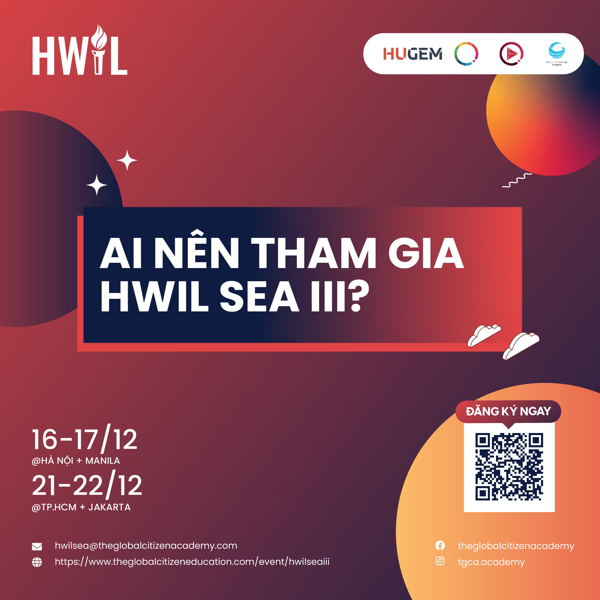 ️🎯 Ai nên tham gia HWIL SEA... - The Global Citizen Vietnam
