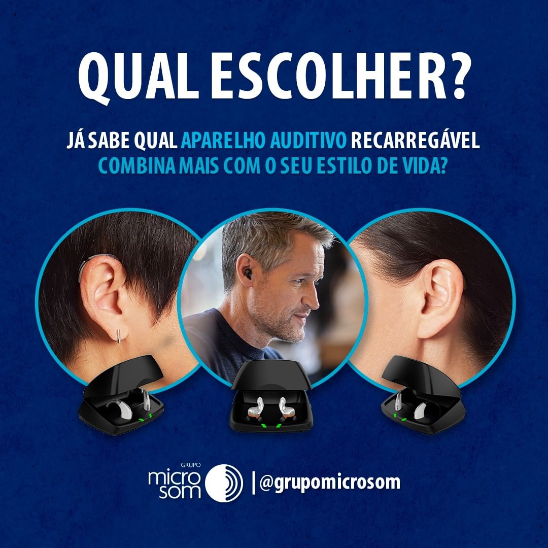 Microsom Goiás - 🦻 Qual aparelho auditivel recarregável...
