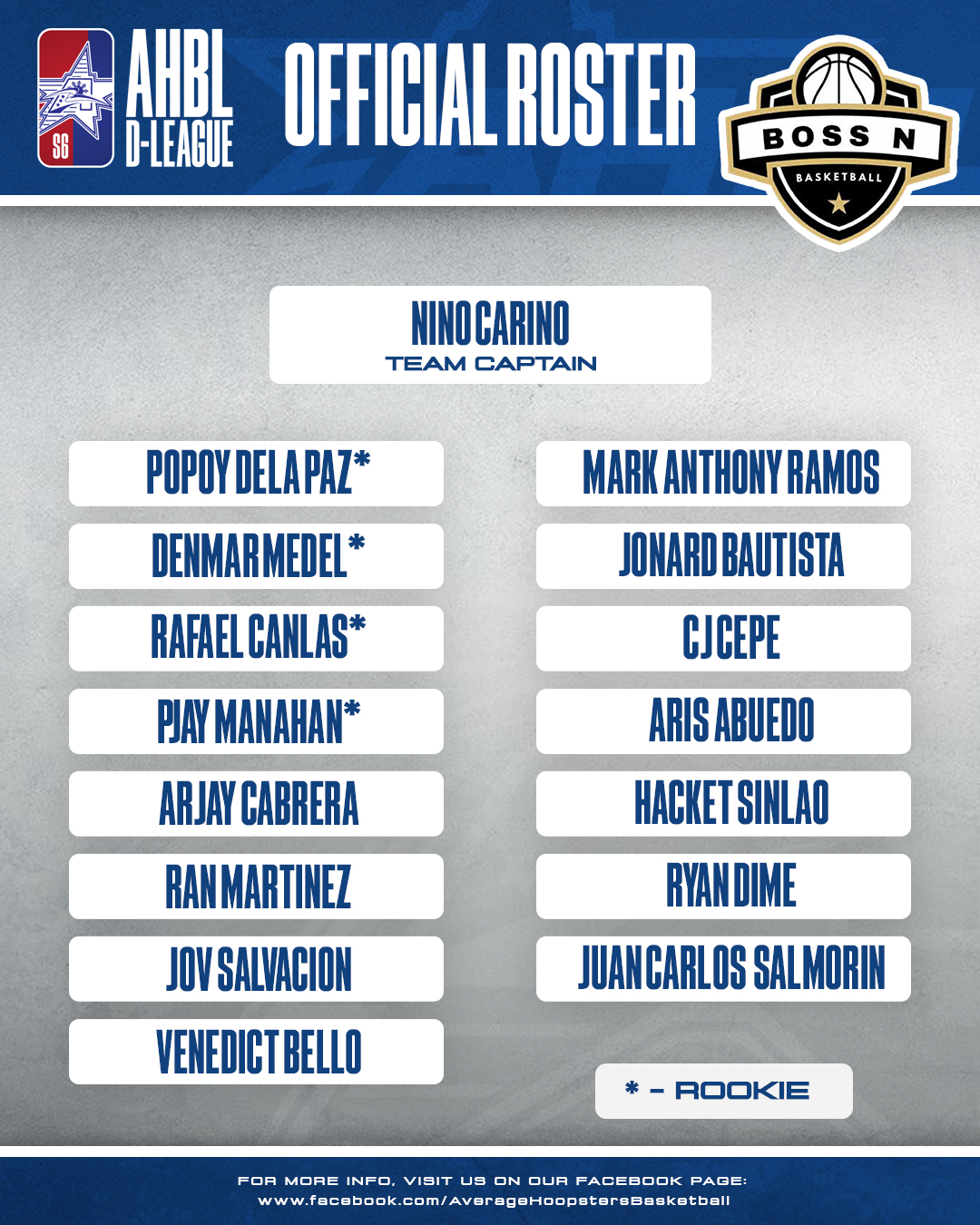 Average - Team Roster Alert! The wait is over — here’s the official ...
