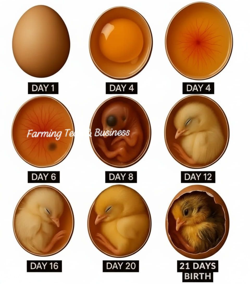 Farming - HOW A CHICK IS HATCHED — METHOD ONE 🥚 Step 1: Egg Is Laid A ...