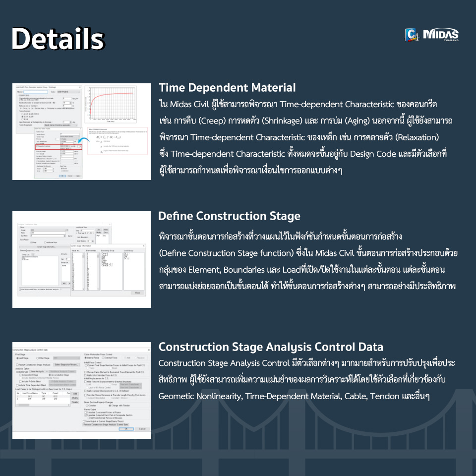 Construction Stage Analysis in... - MIDAS Thailand - FB Page