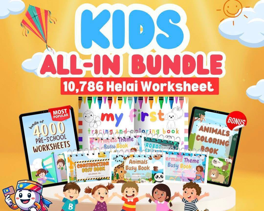 KINDERGARTEN WORKSHEETS & RESOURCES👨‍👩‍👧‍👧 | 📚 10,786 Worksheet Mega ...