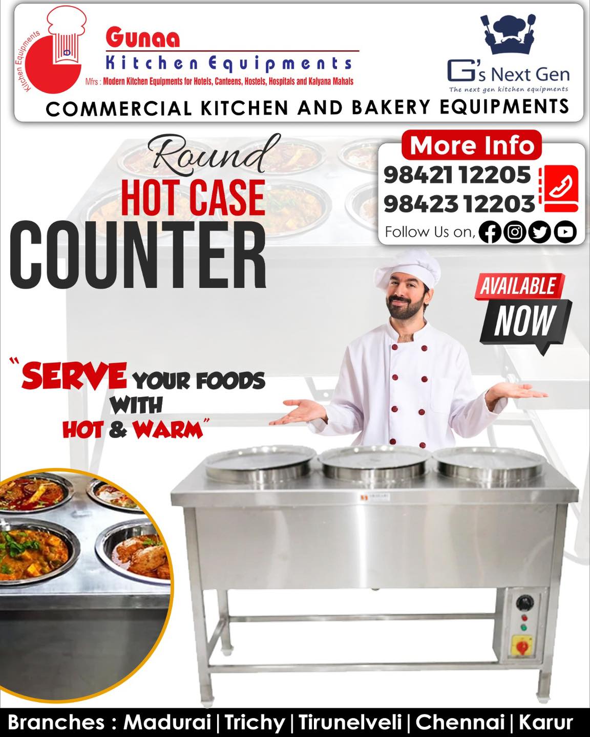 Gunaa Kitchen & Bakery Equipments | Madurai