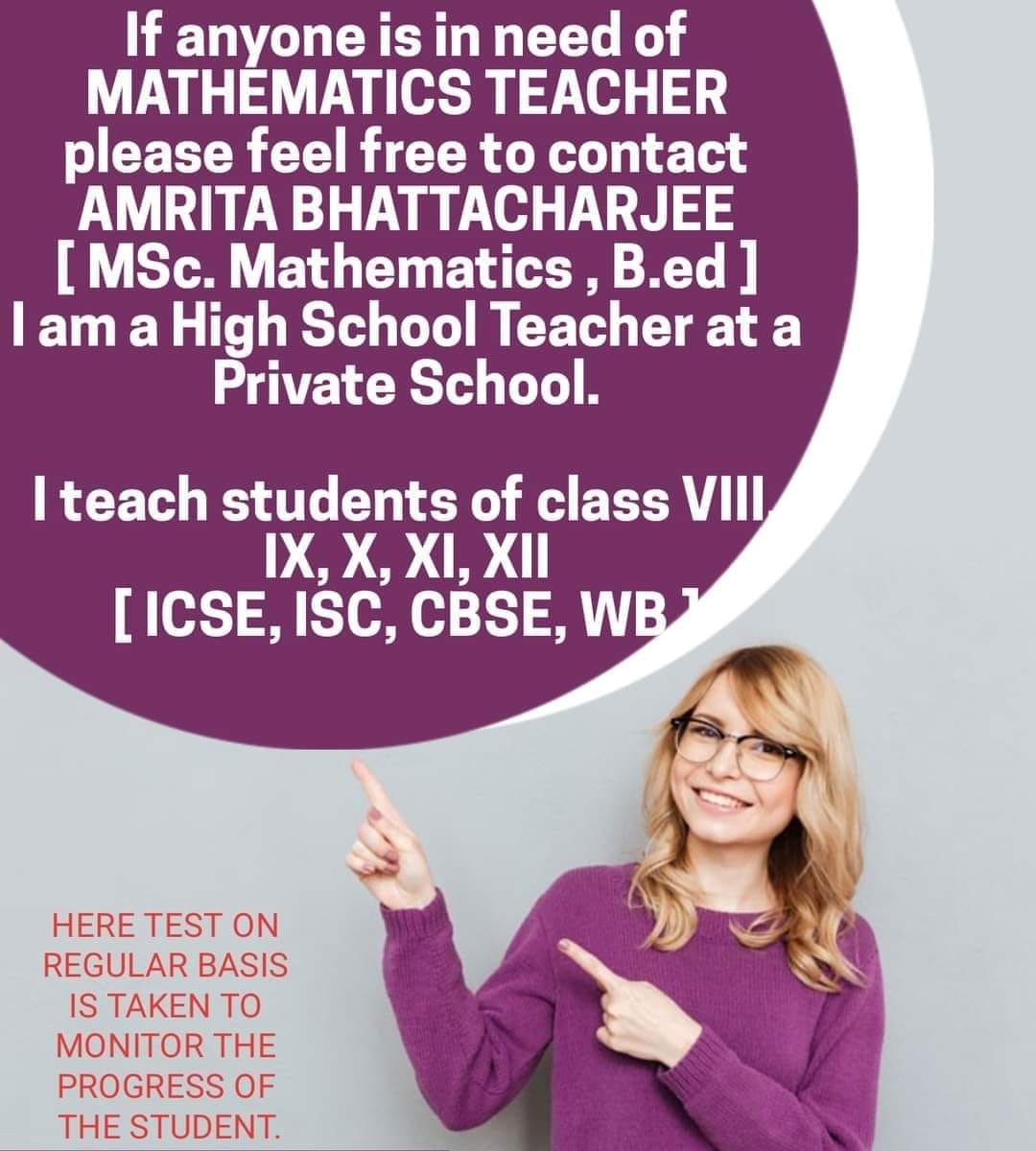 Amrita's Ma'am Mathematics Class | Garia