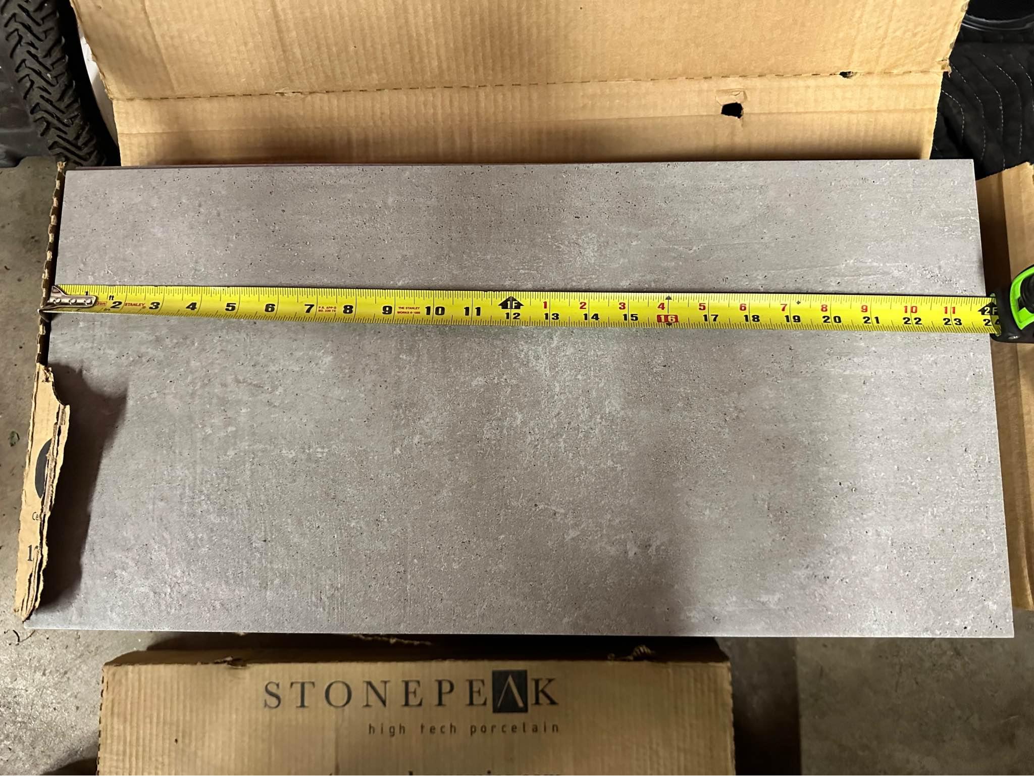 Stonepeak 12”x24” Grey Porcelain Tile - Stepping Stones - Denver ...
