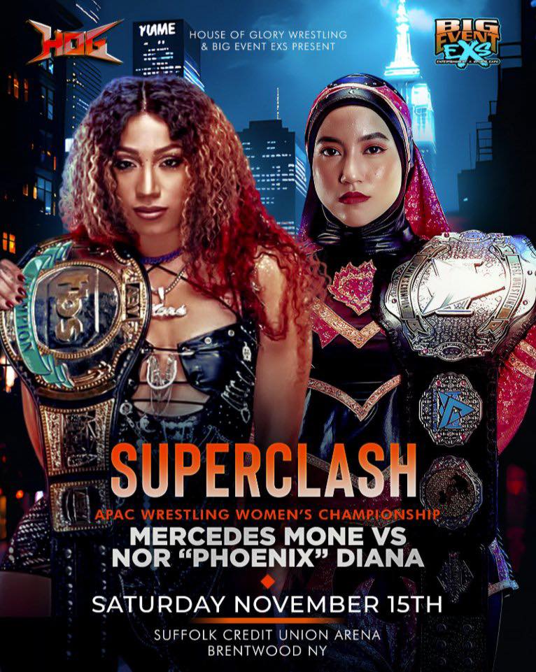 ディヴァインクロスSECアンジェラとサティとティリカとエリザベスCHAMPION Mercedes Mone vs Nor 'Phoenix' Diana for APAC championship