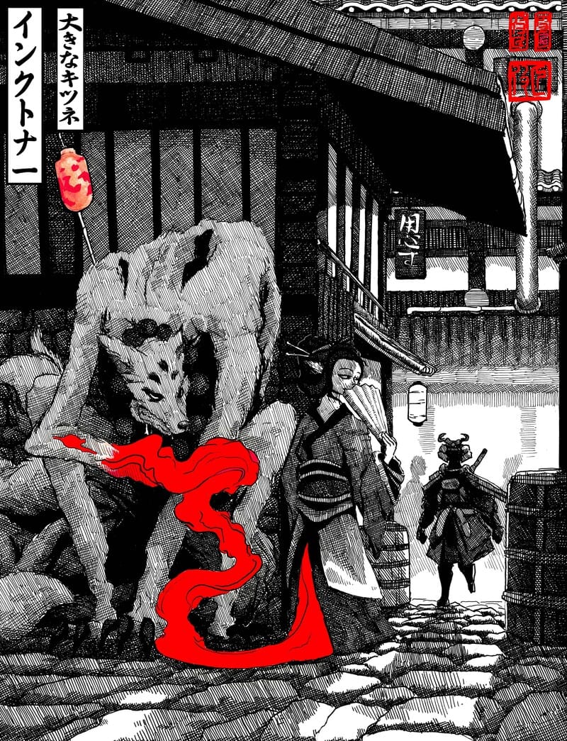 EVA - エヴァ | Kitsune, a yokai from Japanese mythology