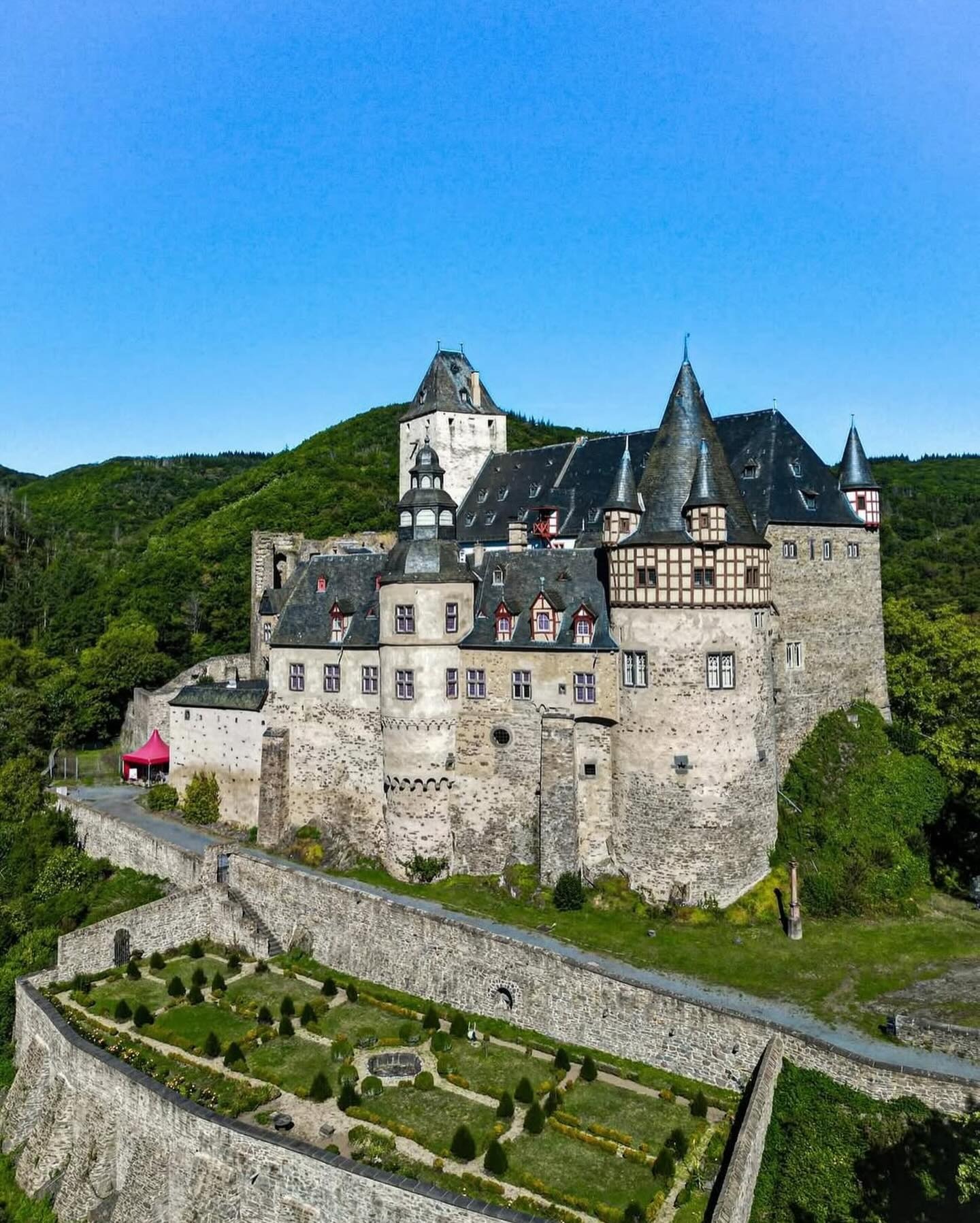 Burresheim castle in Rhineland-Palatinate, Germany