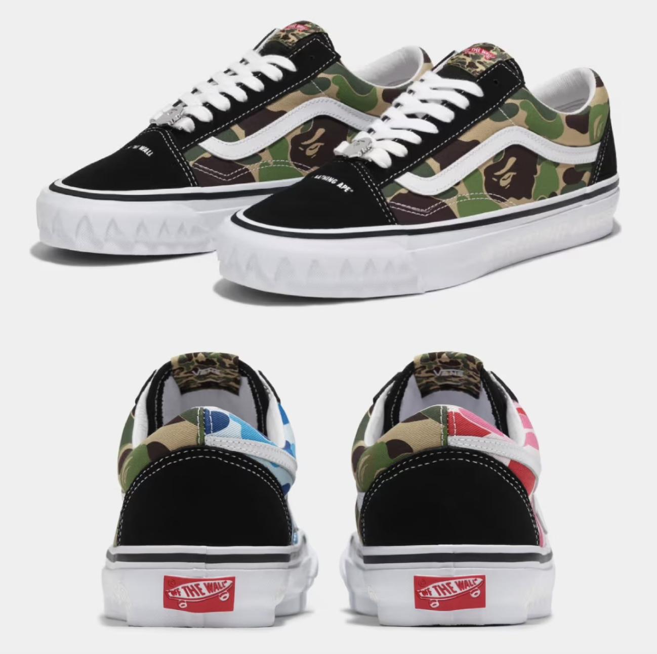 Vans and @bape_japan collaboration fuses the street culture roots 