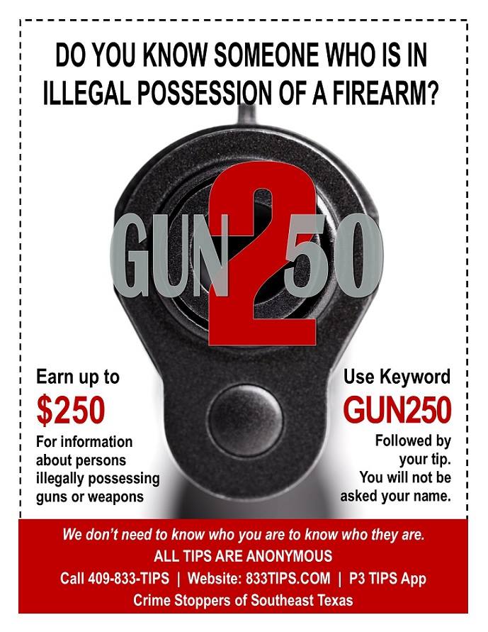 Beaumont Police - Southeast Texas Crime Stoppers - 833Tips.com will ...