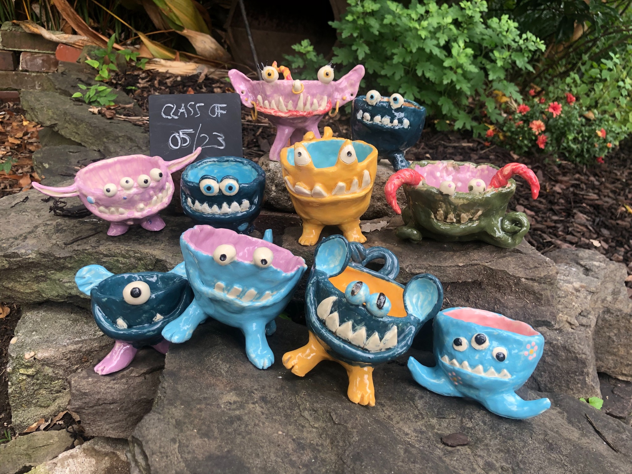 Ceramic silly pots workshop at Memphis Botanic Garden