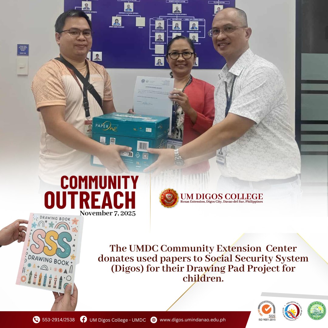 LOOK | UM Digos College joined... - UM Digos College - UMDC | Facebook