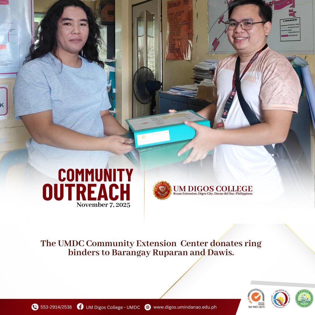 🌍💪 Let's raise awareness and... - UM Digos College - UMDC | Facebook