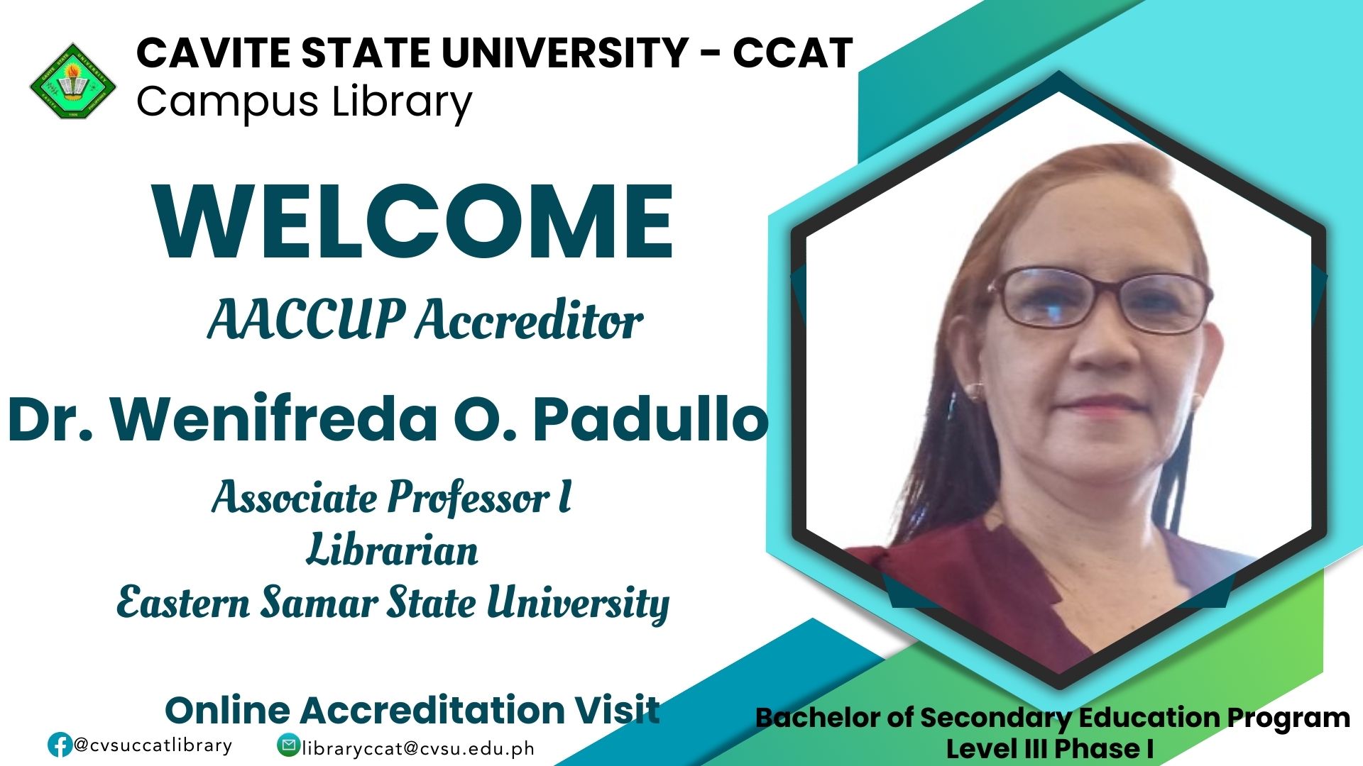 Welcome to... - Cavite State University - CCAT Campus Library | Facebook