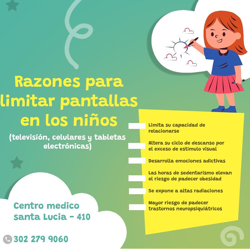 🖍️Razones para limitar pantallas en... - Mundo Pediatrico Ctg