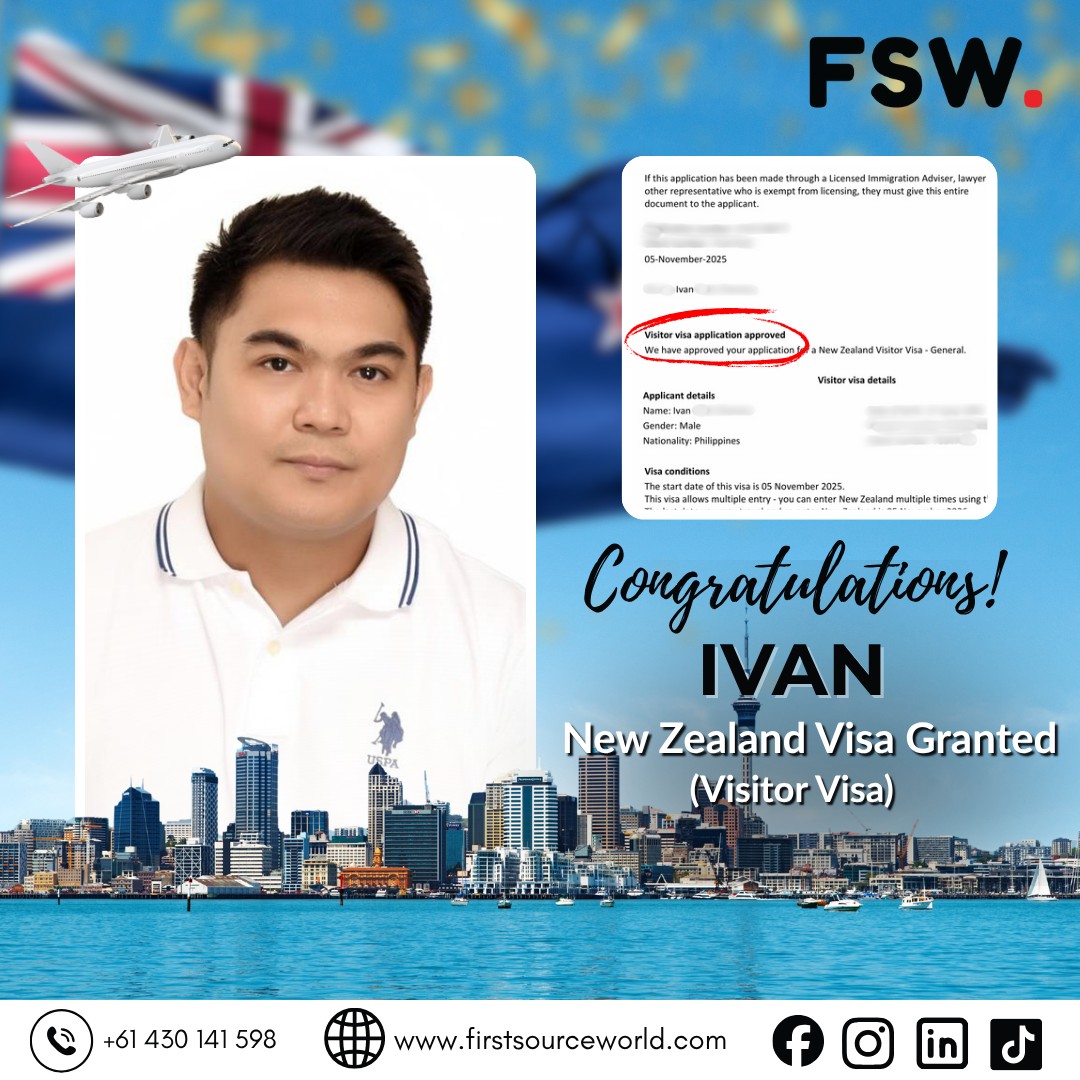 FSW - A New Zealand Tourist Visa Grant! 🇳🇿 We’re thrilled to celebrate ...