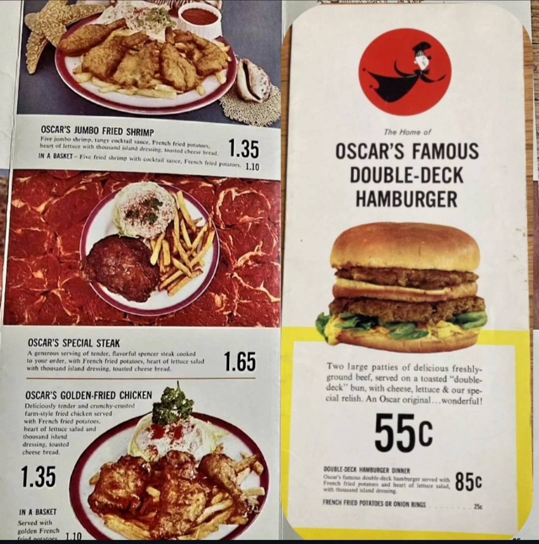 Early Jack In The Box menu (1960s). This is when the chain was