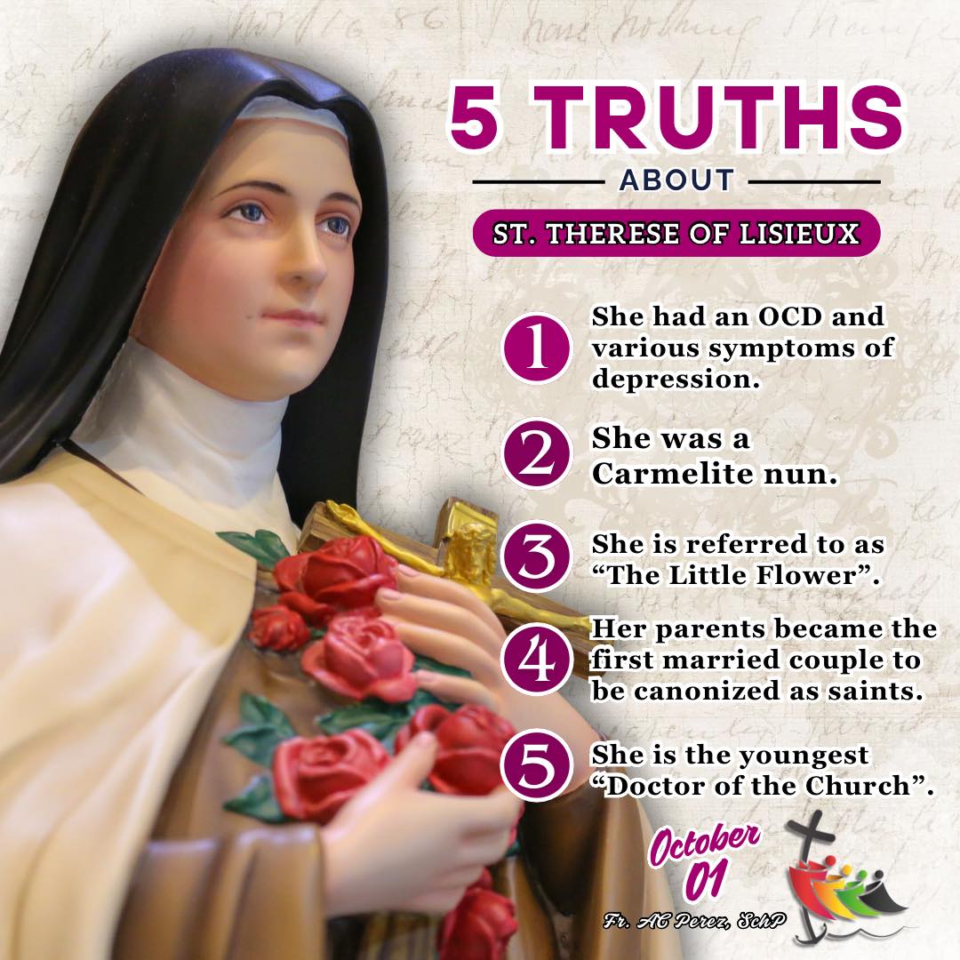 5 TRUTHS ABOUT ST. THERESE OF LISIEUX... - Fr. AC Perez, SchP | Facebook