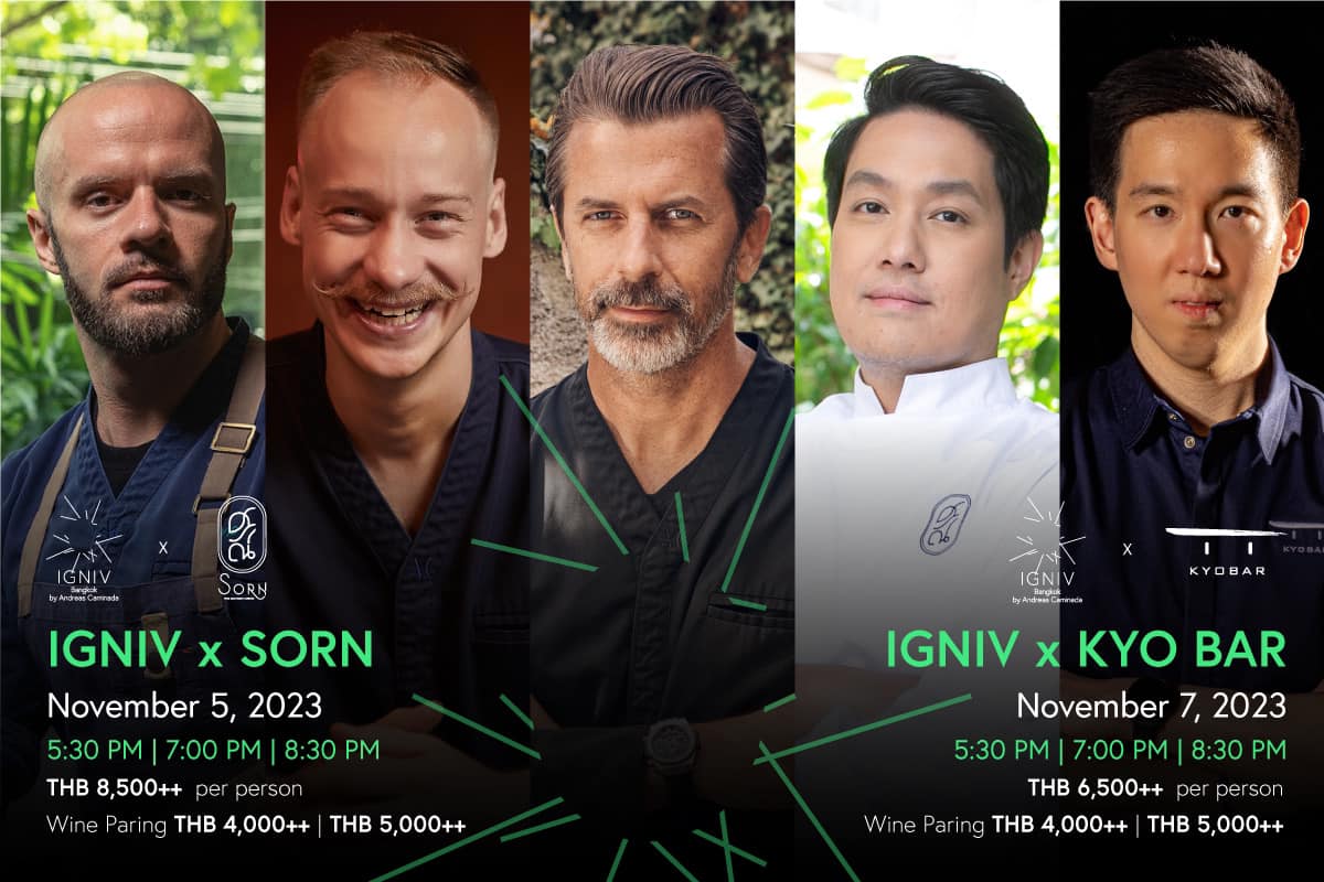 IGNIV Bangkok - IGNIV Bangkok welcomes back Chef Andreas... | Facebook